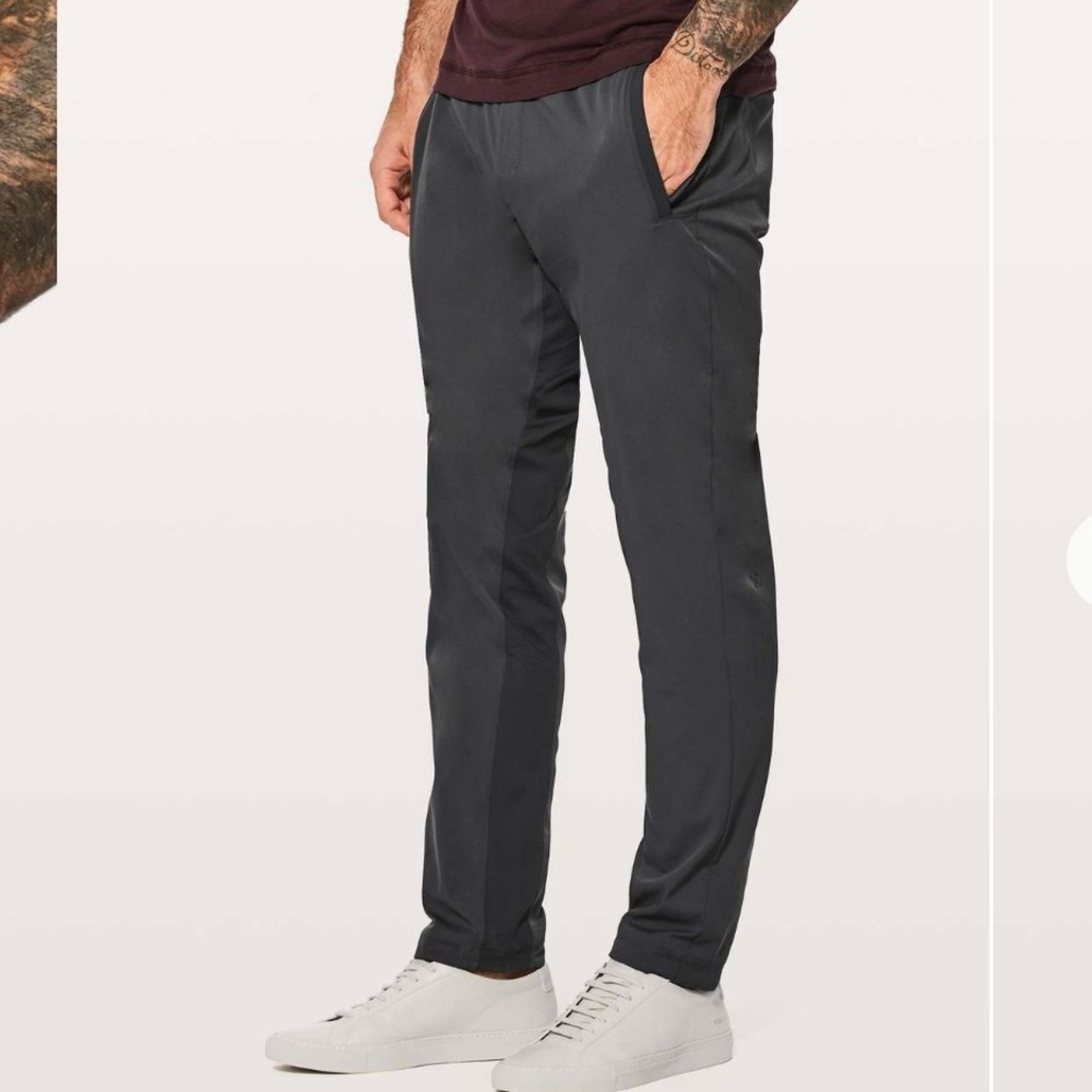 Lululemon Great Wall Pant Lined 32” Melanite Men’s M Athleisure Athletic